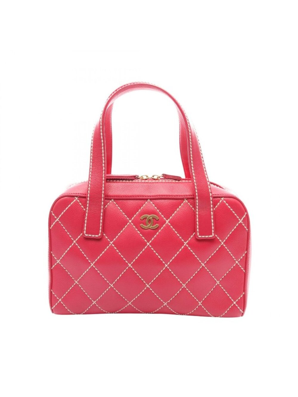Chanel Handbag Wild Stitch Magenta Leather